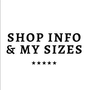 Shop info!